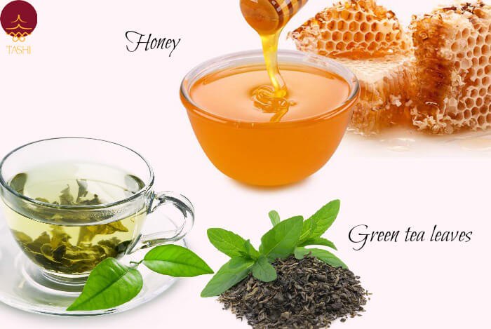 trà xanh và mật ong giảm cân