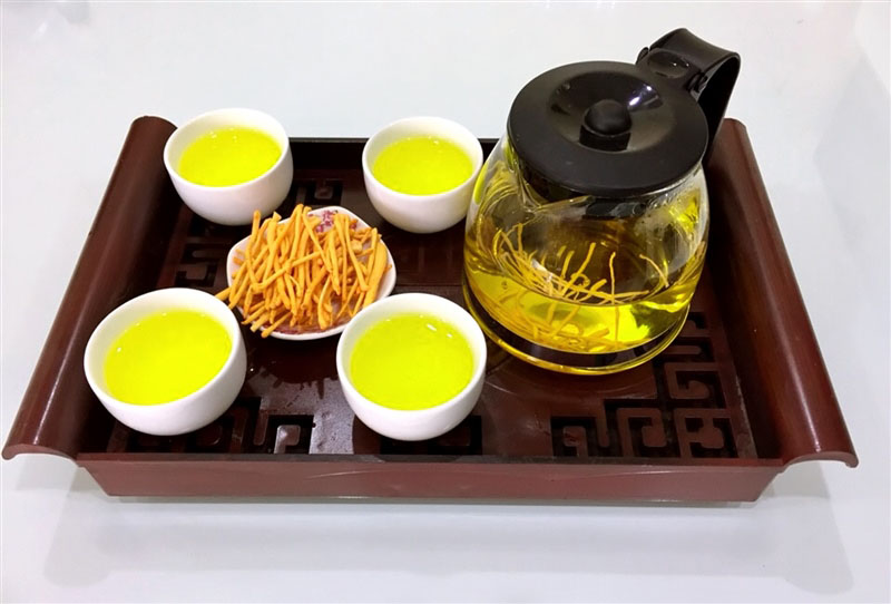 Giá quà quý hiếm đông trùng hạ thảo tashi khô pha trà